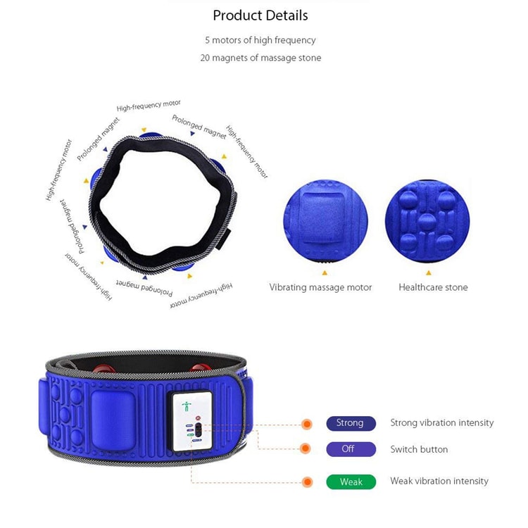 Vibration Abdominal Massager Slimming Belt for Weight Loss