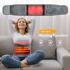 Rechargeable Heated Massage Belt with Adjustable Warmth & Vibration