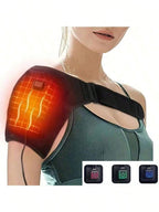 Heated Shoulder Wrap with Vibration Electric Shoulder Massager for Shoulder Pain Relief & Recovery