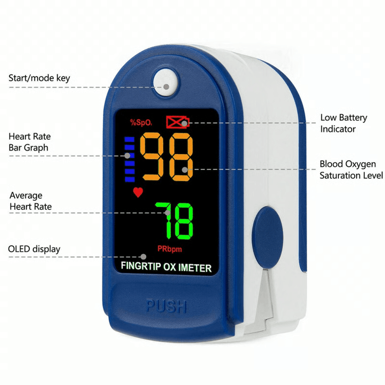 Portable Pulse Oximeter – Accurate SpO2 & Heart Rate Monitor | Health & Fitness Tool