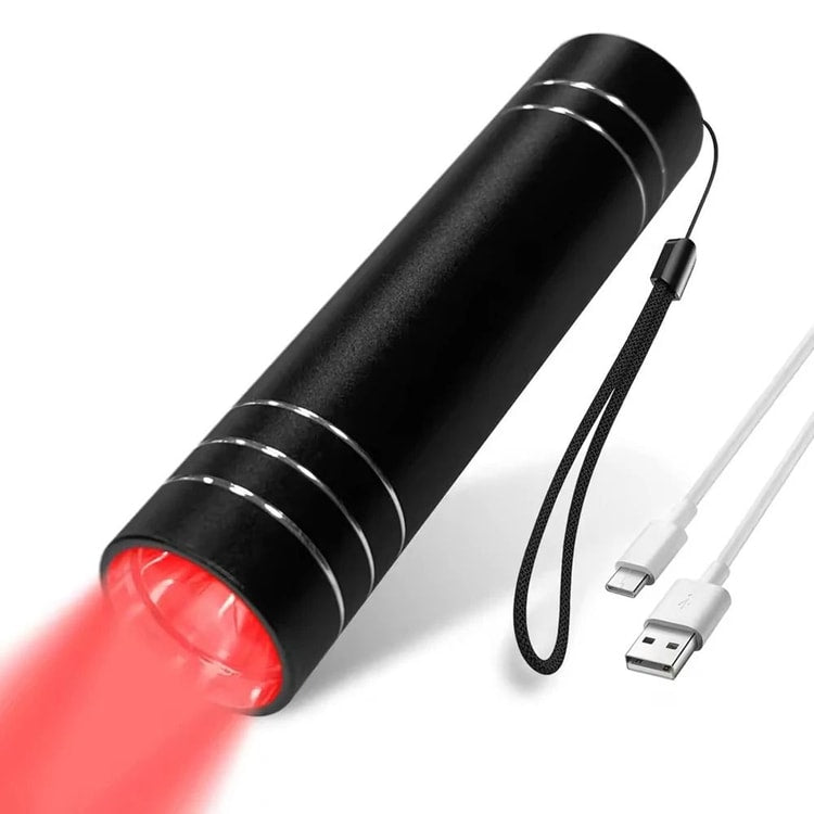 Portable Red Light Therapy Lamp 660nm and 850nm Infrared LED Therapy Torch with Timer