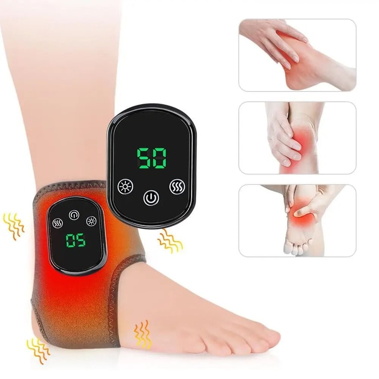 USB Heated Ankle Foot Massager for Warm Compression and Joint Care