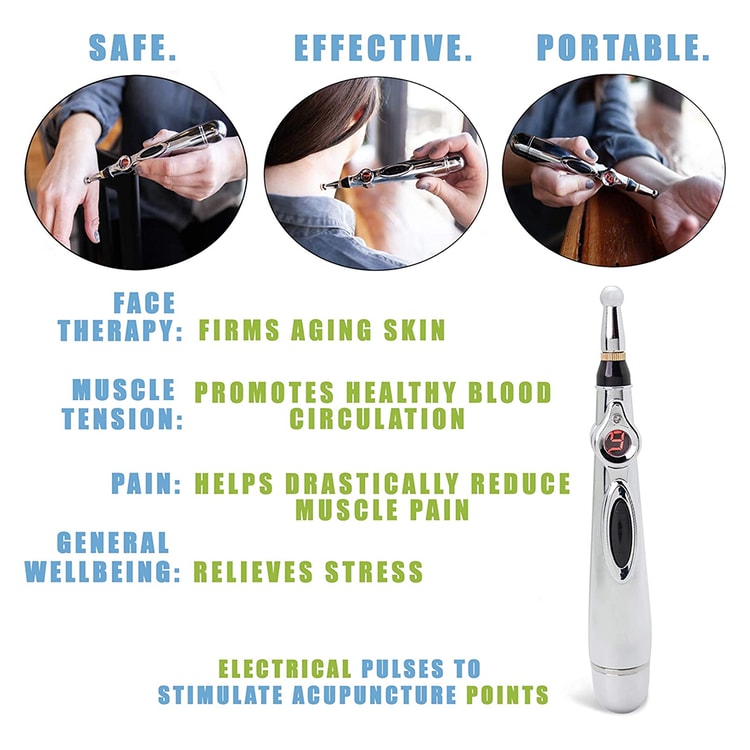 Ultra-Effective Needleless Electric Laser Acupuncture Pen – Perfect Wellness Gift