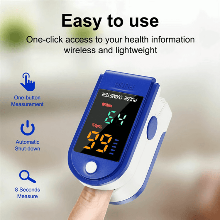 Portable Pulse Oximeter – Accurate SpO2 & Heart Rate Monitor | Health & Fitness Tool