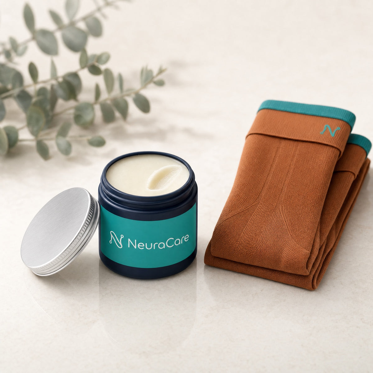 NeuraCare Recovery Kit - Deep Relief Balm and copper compression socks